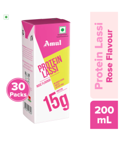 Amul High Protein Rose Lassi, 200 mL